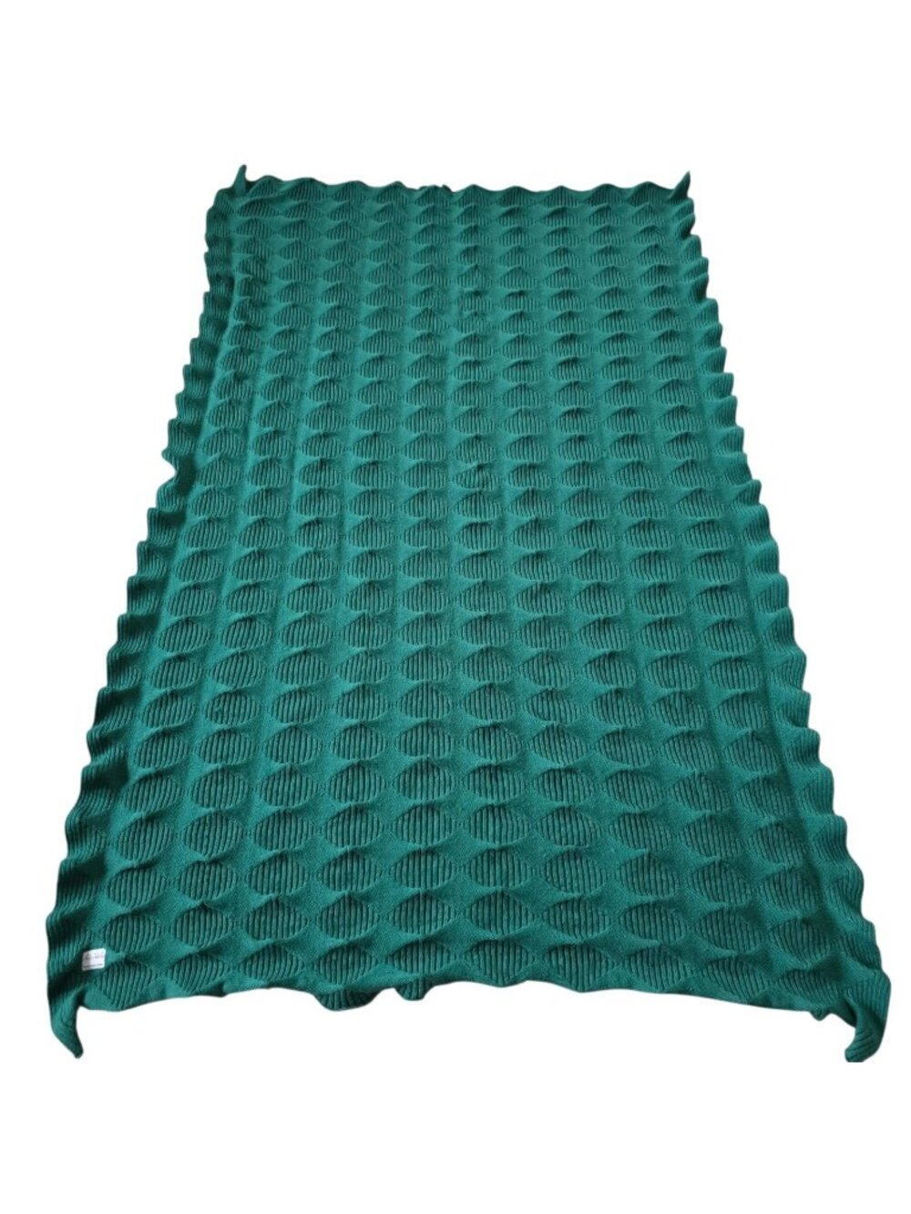 Paulin Machado Ikea PS 2017 Green Throw Blanket Prop Textural Knitting Vagmalla